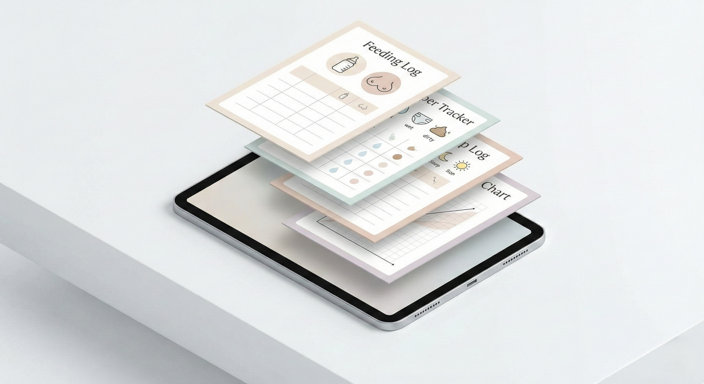 The Ultimate Newborn Tracker: Feeding, Sleep & Diaper Log